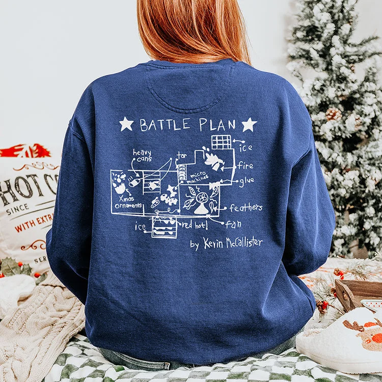 Home Alone Battle Plan Christmas Crewneck