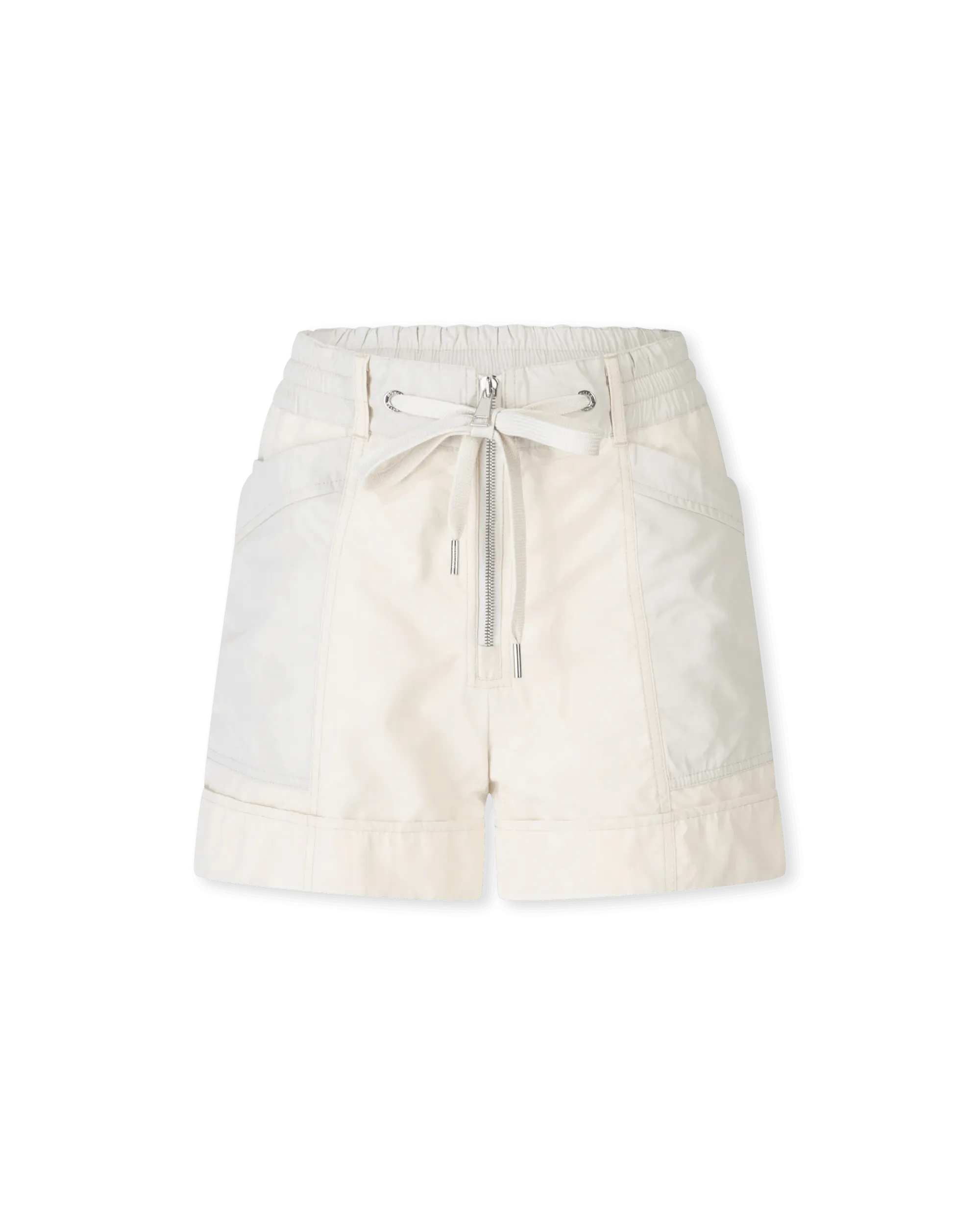 Paneled Aline Nylon Shorts