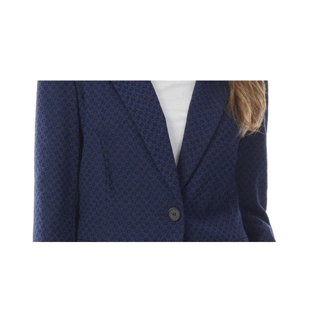 Jones New York Women's One Button Blazer Blue Size Small