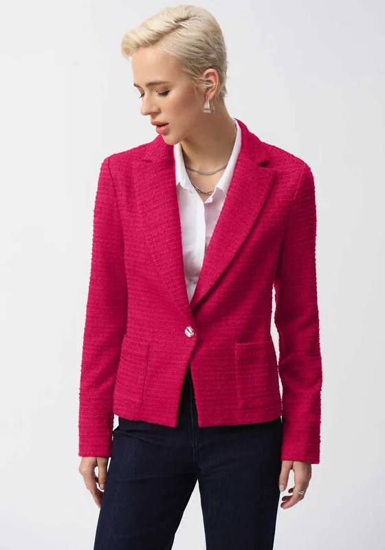 Joseph Ribkoff Boucle Fitted Blazer, Pink