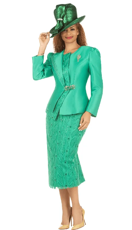 Giovanna Church Suit G1152-Emerald Green