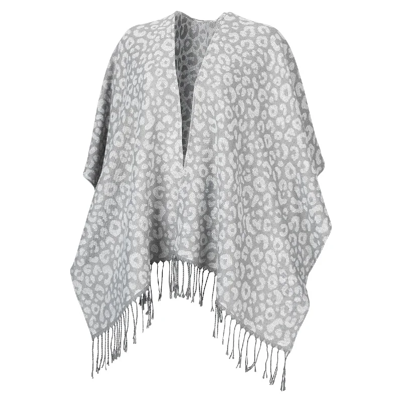 Smokey Leopard Kennedy Shawl