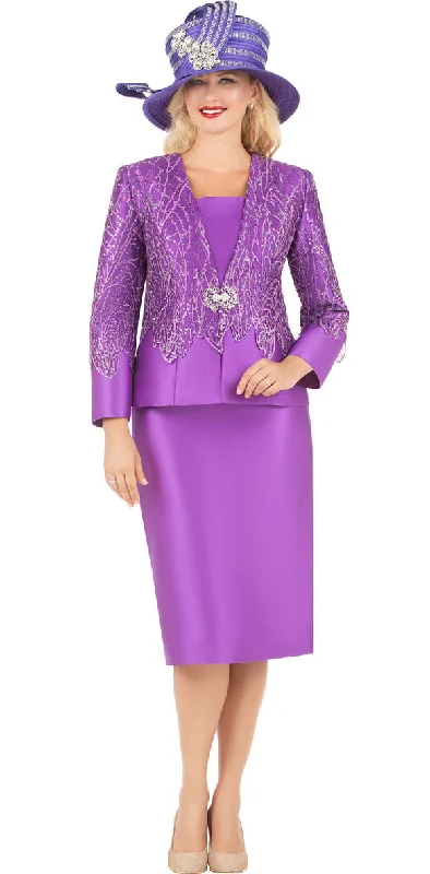 Giovanna Church Suit G1194-Purple