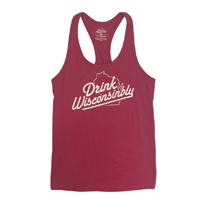 Women's Maroon Racerback Tank Top