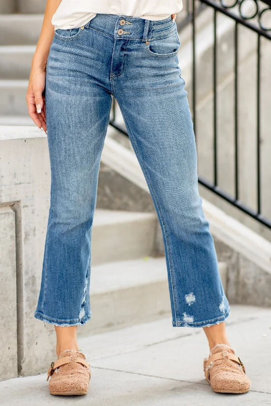 Hillary High Rise Cropped Flare Jeans