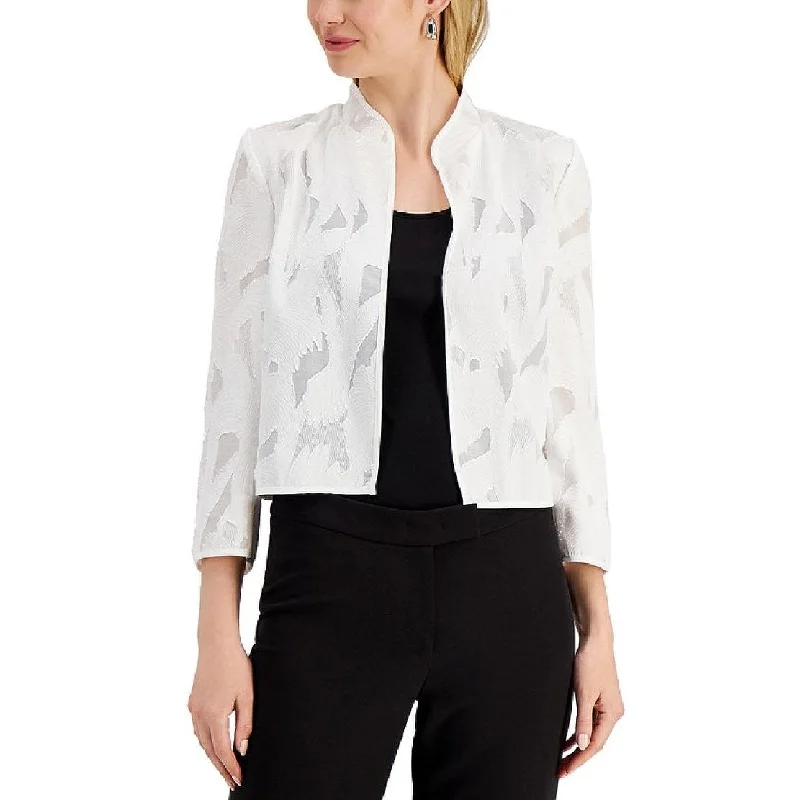 Kasper Women's Tropical 3/4 Sleeve Blazer White Size 4