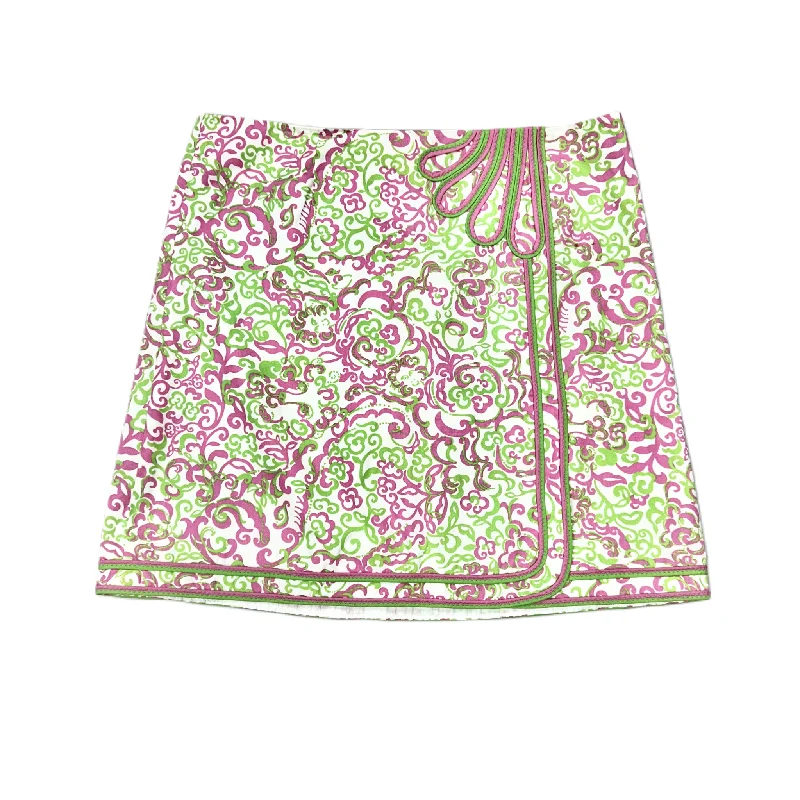 Green & Pink Skirt Designer By Lilly Pulitzer, Size: 12