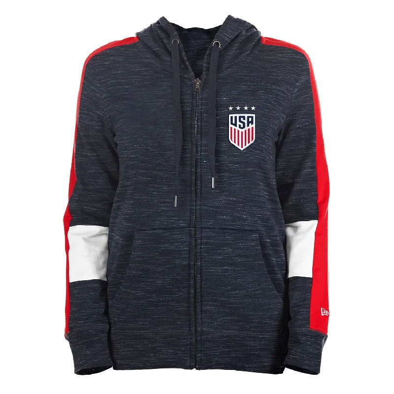 Women's New Era USWNT Space Dye Hooded Jacket