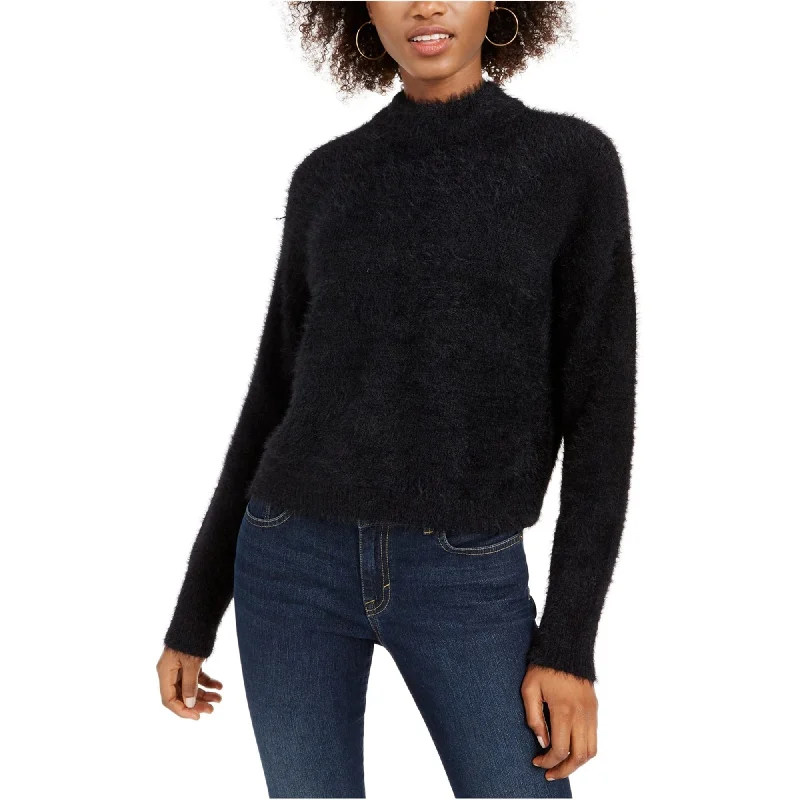 Sun Moon Womens Fuzzy Pullover Sweater