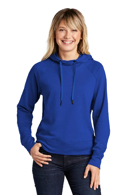 Sport-Tek Womens French Terry Hooded Sweatshirt Hoodie - True Royal Blue - Closeout