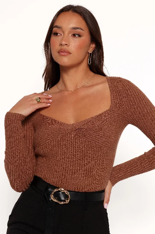 Akopo Long Sleeve Top - Cognac