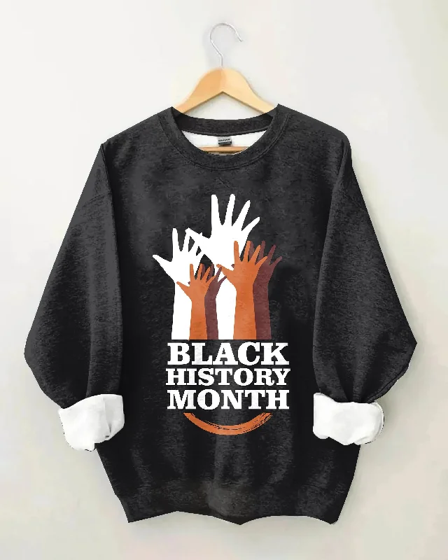 Together We Are Black History Month Long Sleeve Sweatshirt