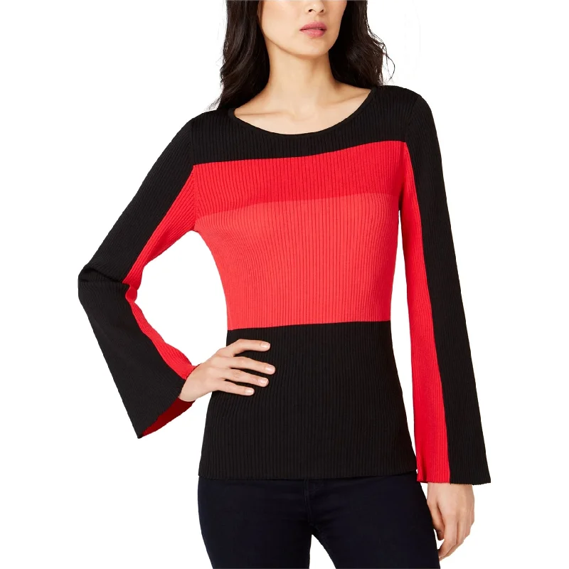 I-N-C Womens Colorblock Pullover Sweater