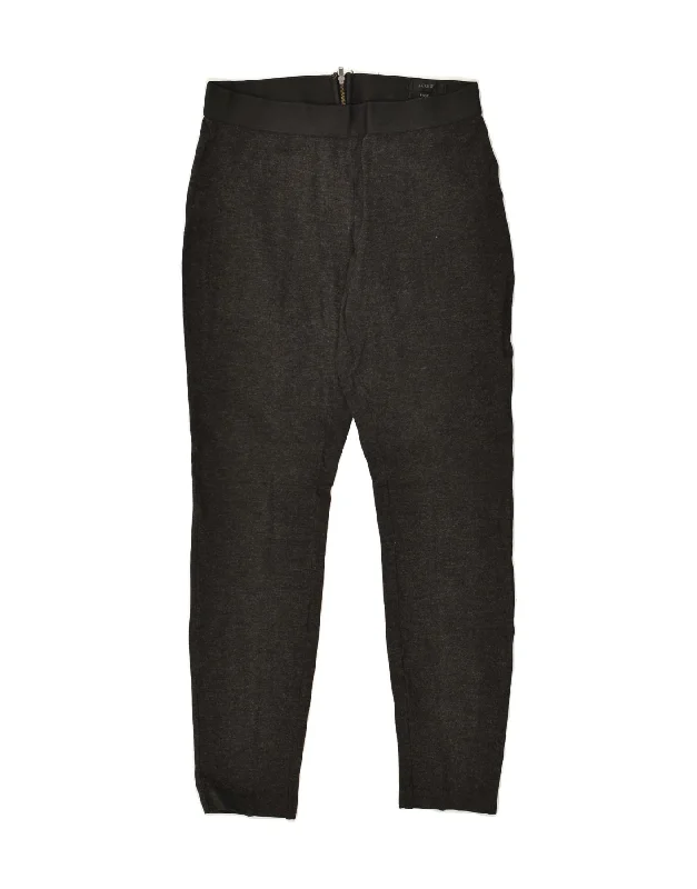 J. CREW Womens Tracksuit Trousers US 4 Small Black Viscose