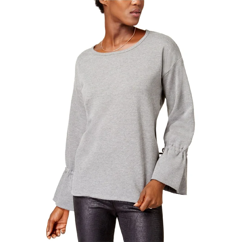 Kensie Womens Tie Sleeve Knit Sweater