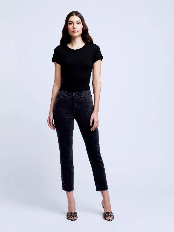 252ocsnrBK L'AGENCE Sada High R Crop slim