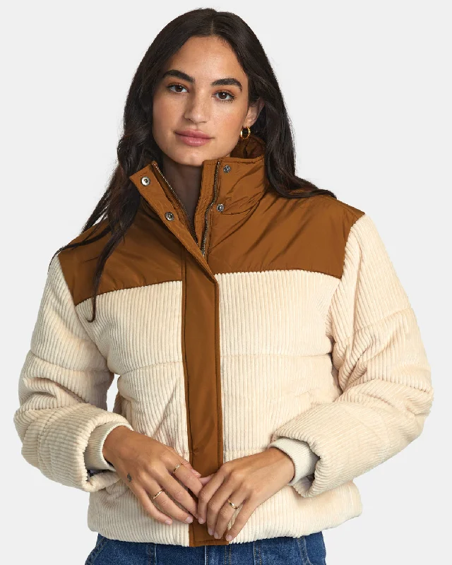 Eezeh Peaasy Puffer Jacket - Latte