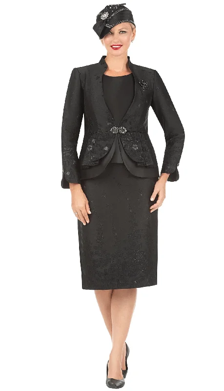 Giovanna Church Suit G1154-Black