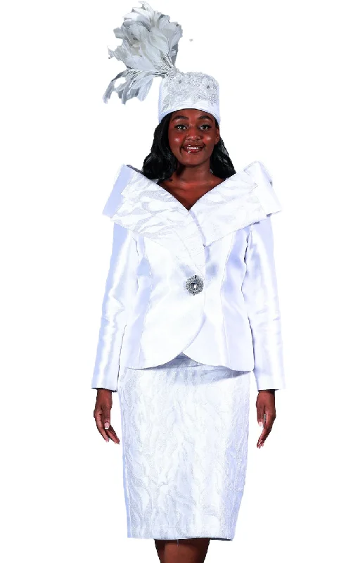 Giovanna Church Suit G1211-White