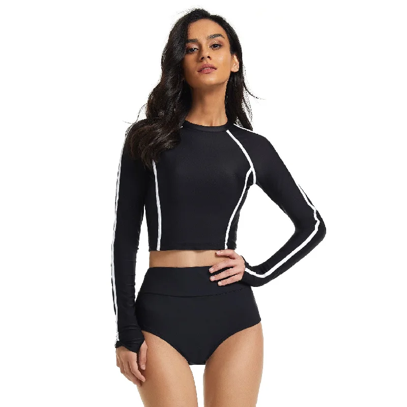 Sexy Long Sleeves Women Diving Swimsuits Surfing Suits