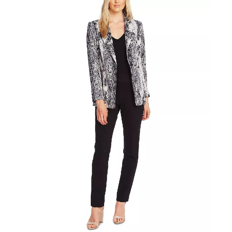 Vince Camuto Women's Notch Lapel Blazer Gray Size 0