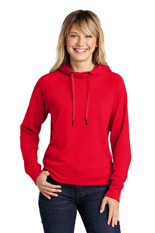 Sport-Tek Womens French Terry Hooded Sweatshirt Hoodie - True Red - Closeout