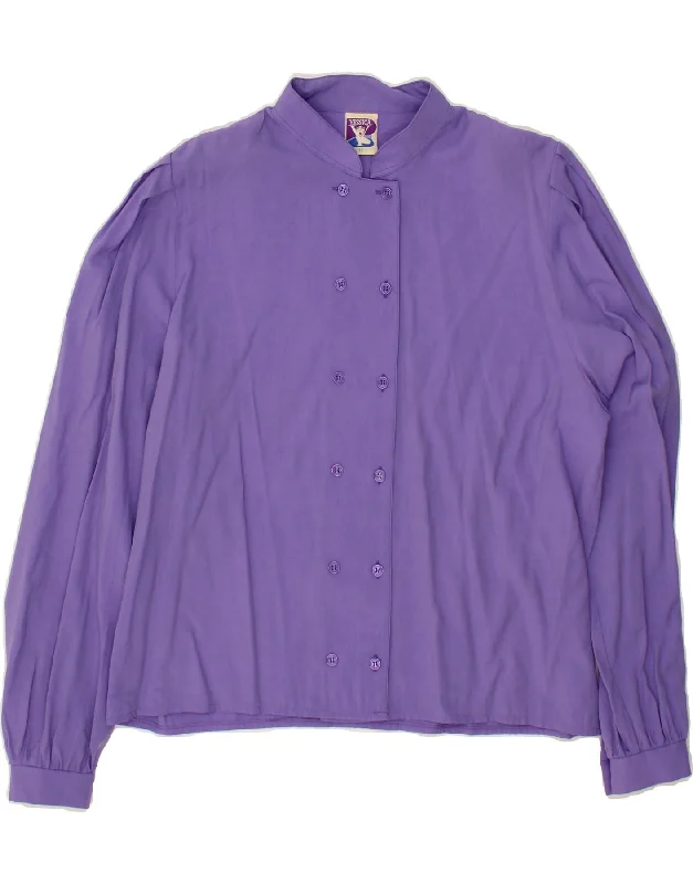 YESSICA Womens Shirt Blouse EU 44 XL Purple Viscose