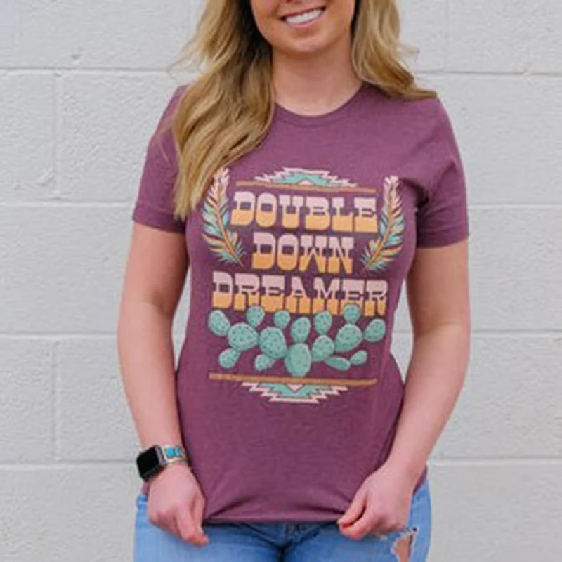 Rowdy Crowd Women's Double Down Dreamer Tee