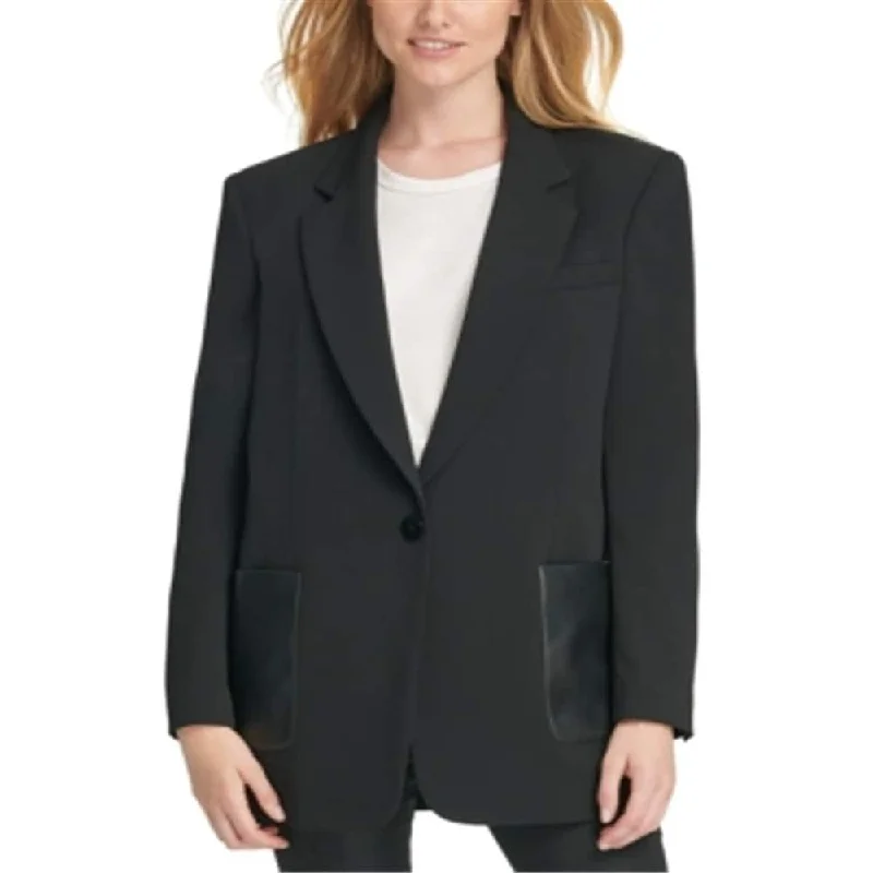 DKNY Women's Suit Wear to Work Jacket Black Size 6