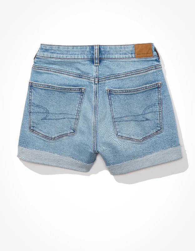 AE Strigid Denim Mom Short