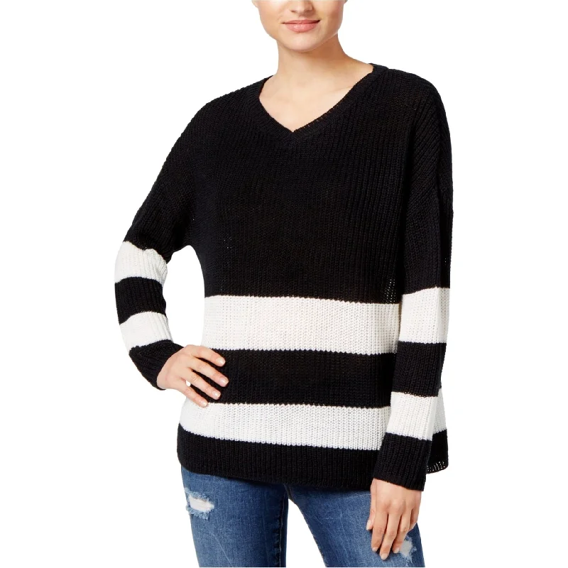 no comment Womens Slouchy Pullover Sweater, Black, Small