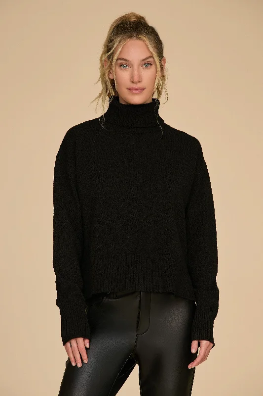 Gia Turtleneck Sweater - Black