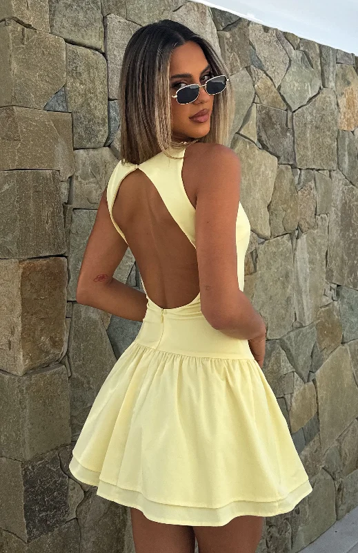 Good Girl Mini Dress Lemon