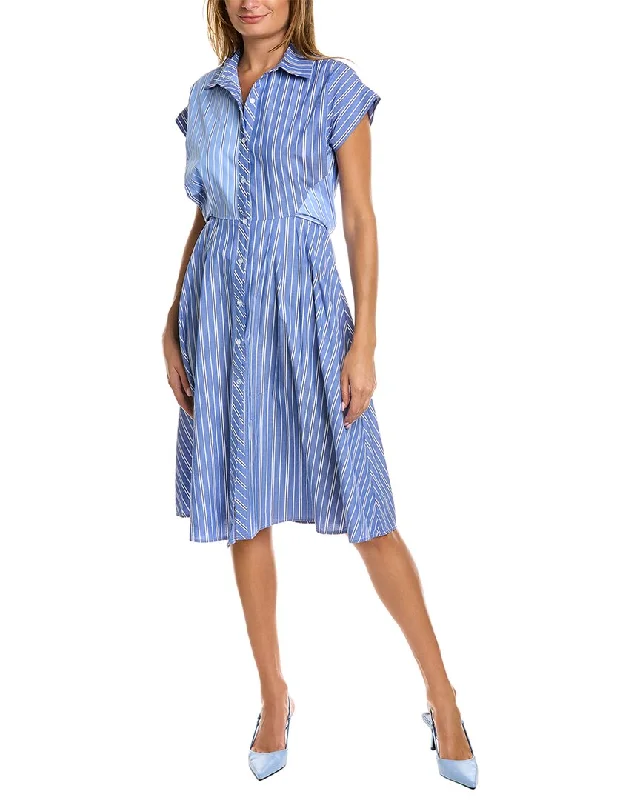 Gracia Striped Shirtdress