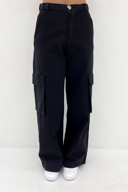 Maisy Cargo Pant Black