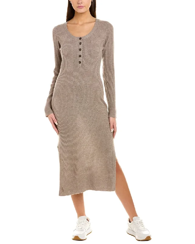 NAADAM Ribbed Wool & Cashmere-Blend Sweaterdress