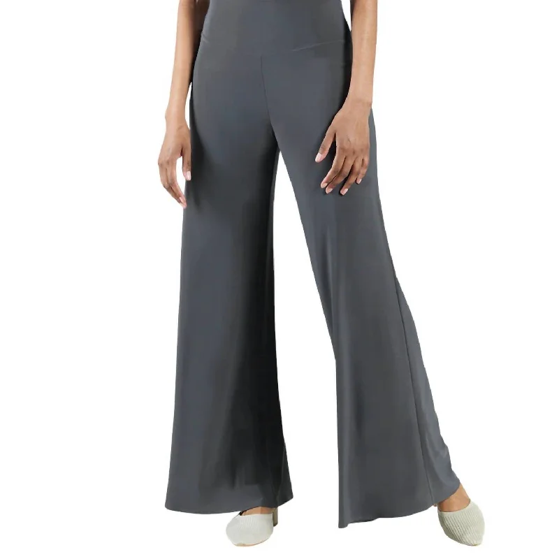 Palazzo Pant In Charcoal