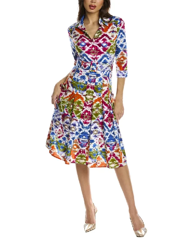 Samantha Sung Patricia Wool & Silk-Blend Shirtdress