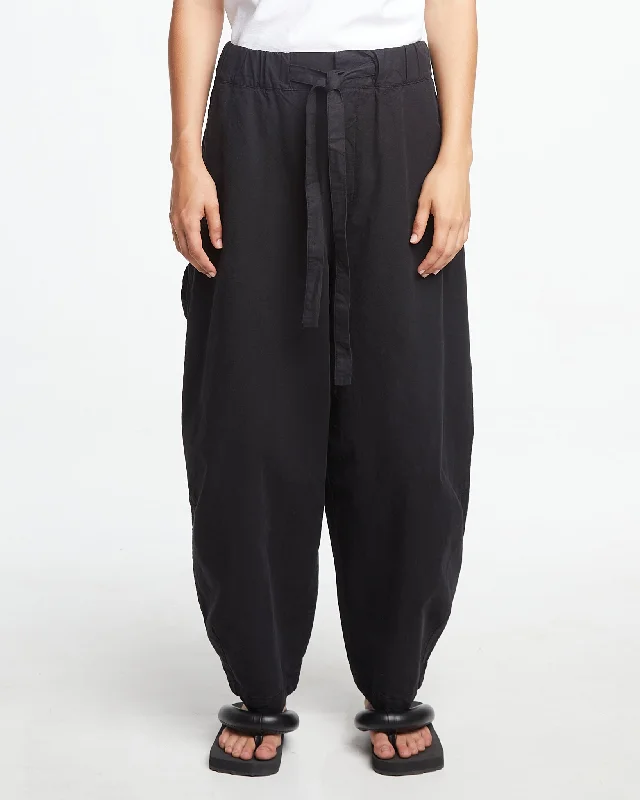 G.o.D Sultan Pants Cotton Linen Black