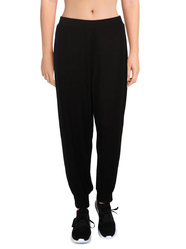 Womens High Rise Knit Jogger Pants