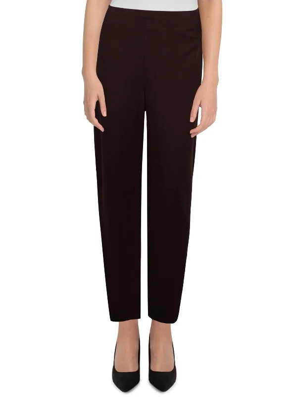 Womens High Rise Slim Ankle Pants