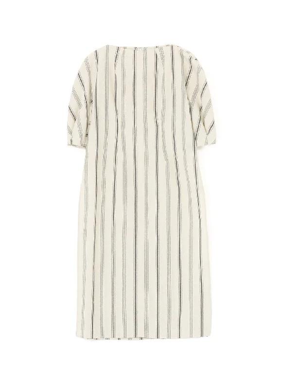 HARD TWISTED STRIPE SLIT DRESS